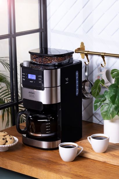 Arzum Brewtime Fresh Grind Filtre Kahve Makinesi ile güne taze bir başlangıç yapın
